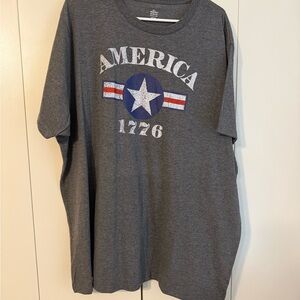 Gray America 1776 Graphic Tee